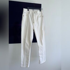Agolde Off-White Denim Pants